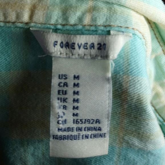 Forever 21 Long Sleeve Plaid Shirt - Picture 4 of 4